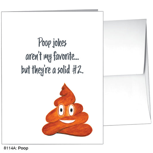 Poop, Greeting Card (8114A), A2, printedcanvas.com