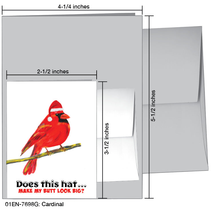 Cardinal, Greeting Card (7698G), Enclosure, printedcanvas.com