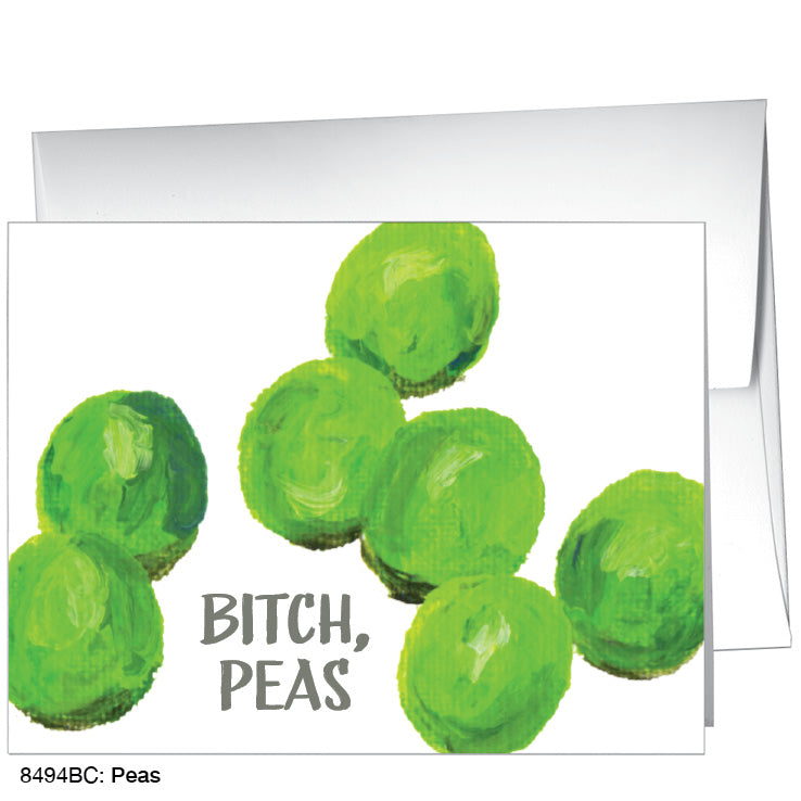 Peas, Greeting Card (8494BC), A2, printedcanvas.com