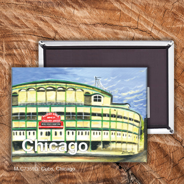 Cubs, Chicago, Magnet (M-7359D), Front, printedcanvas.com