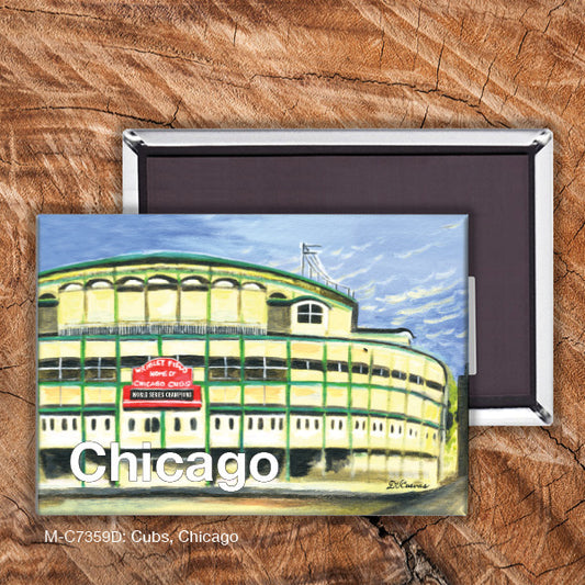 Cubs, Chicago, Magnet (M-7359D), Front, printedcanvas.com