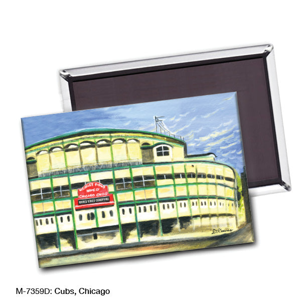 Cubs, Chicago, Magnet (M-7359D), Blank, printedcanvas.com