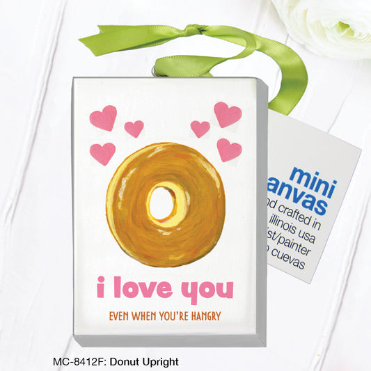 Donut Upright, Mini Canvas (MC-8412F), Front, printedcanvas.com