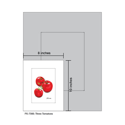 Three Tomatoes, Print (#7566C)