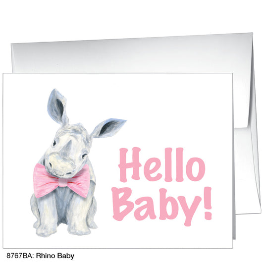 Rhino Baby, Greeting Card (8767BA), A2, printedcanvas.com