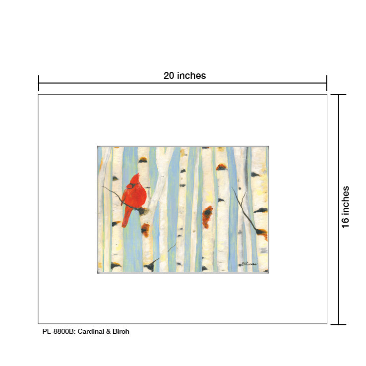 Cardinal & Birch, Print (#8800B) - Printed Canvas