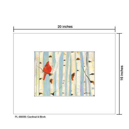 Cardinal & Birch, Print (#8800B), Printe Matted, www.printedcanvas.com