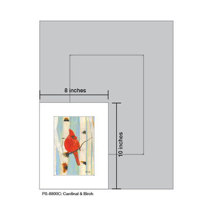 Cardinal & Birch, Print (#8800C), Print Matted, www.printedcanvas.com