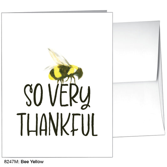 Bee Yellow, Greeting Card (8247M), A2, printedcanvas.com