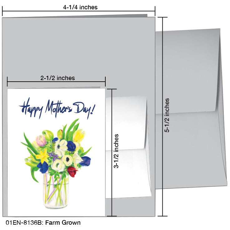 Farm Grown, Greeting Card (8136B), Enclosure, printedcanvas.com