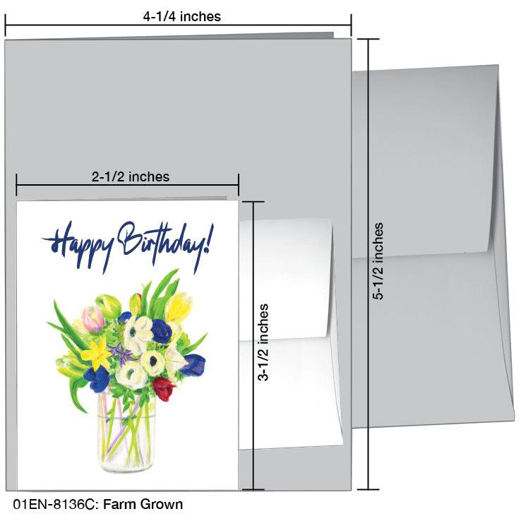 Farm Grown, Greeting Card (8136C), Enclosure, printedcanvas.com