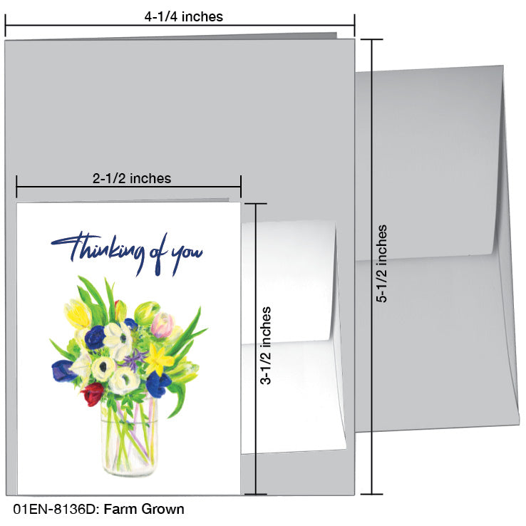 Farm Grown, Greeting Card (8136D), Enclosure, printedcanvas.com