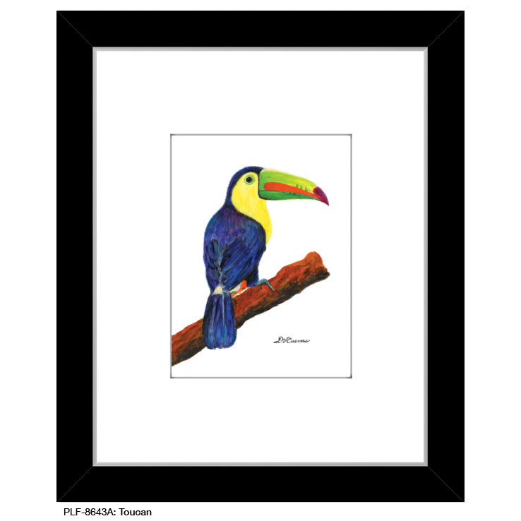 Toucan, Print (#8643C), Print Matted, www.printedcanvas.com