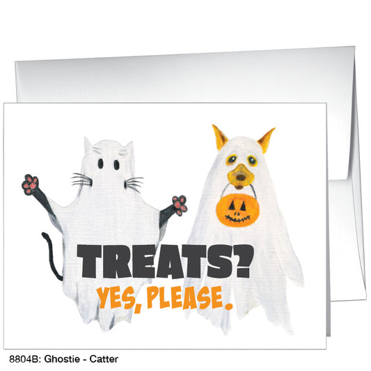 Ghostie - Catter, Greeting Card (8804B), A2, printedcanvas.com
