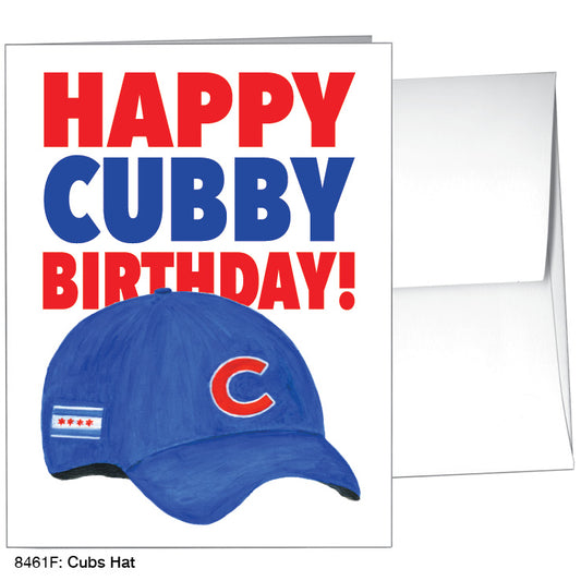 Cubs Hat, Greeting Card (8461F), A2, printedcanvas.com
