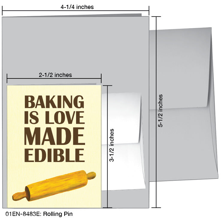 Rolling Pin, Greeting Card (8483E), Enclosure, printedcanvas.com