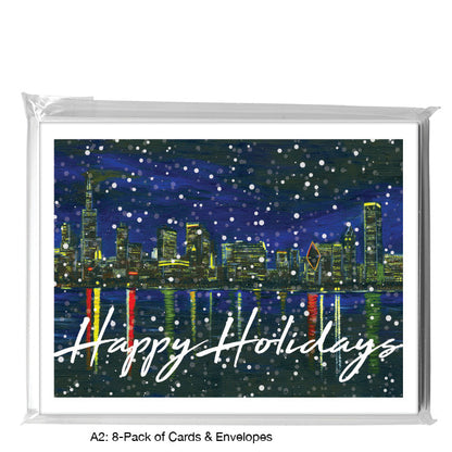 Chicago Lights, Greeting Card (7315N), 8-Pack, www.printedcanvas.com