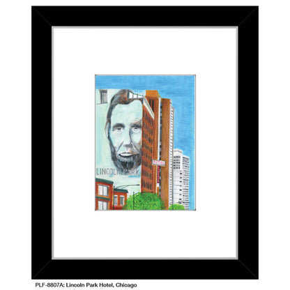 Lincoln Hotel, Chicago, Print (#8807A), Print Matted, www.printedcanvas.com