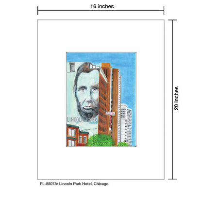 Lincoln Hotel, Chicago, Print (#8807A), Printe Matted, www.printedcanvas.com