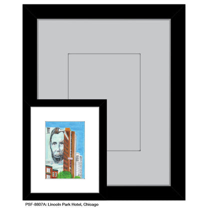 Lincoln Hotel, Chicago, Print (#8807A), Print Matted, www.printedcanvas.com