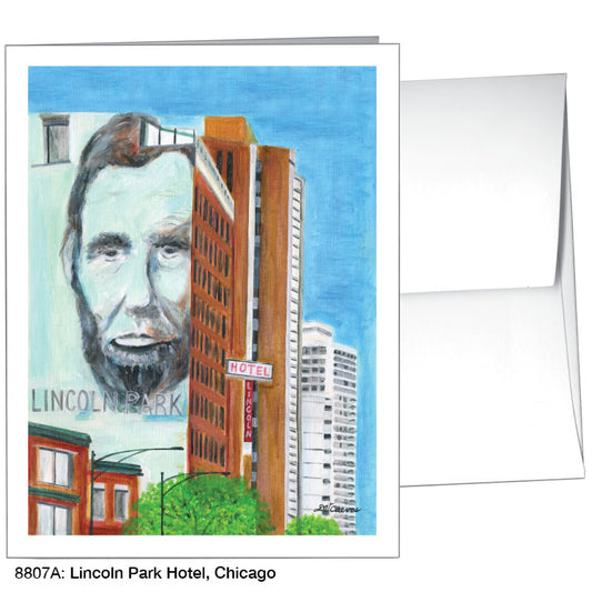 Lincoln Park Hotel, Chicago, Greeting Card (8807A), A2, printedcanvas.com