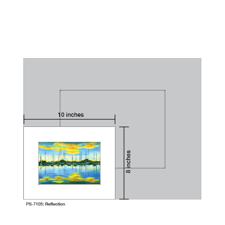 Reflection, Print (#7105) - Printed Canvas