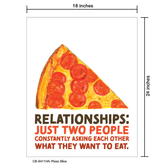 Pizza Slice, Card Board (8411HA), Card Board: 18x24, printedcanvas.com