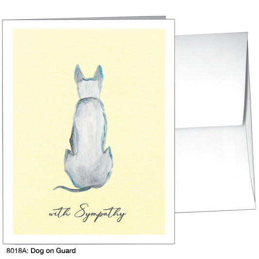 Dog On Guard, Greeting Card (8018A), A2, printedcanvas.com