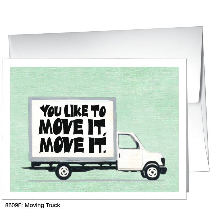 Moving Truck, Greeting Card (8609F), A2 Card Front, www.printedcanvas.com