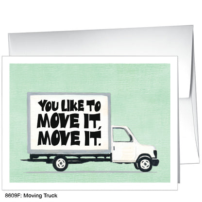 Moving Truck, Greeting Card (8609F), A2 Card Front, www.printedcanvas.com