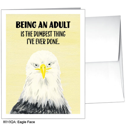 Eagle Face, Greeting Card (8010QA), A2, printedcanvas.com