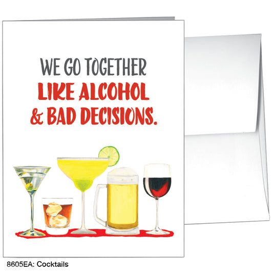 Cocktails, Greeting Card (8605EA), A2, printedcanvas.com