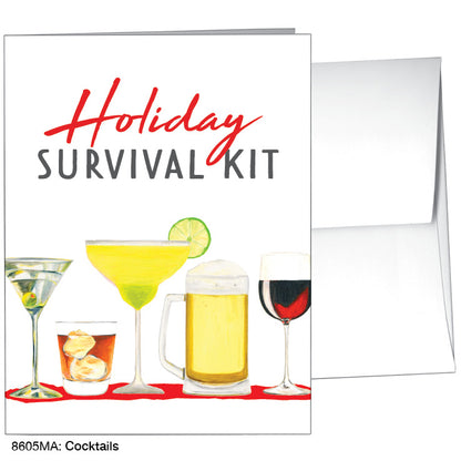 Cocktails, Greeting Card (8605MA), A2, printedcanvas.com