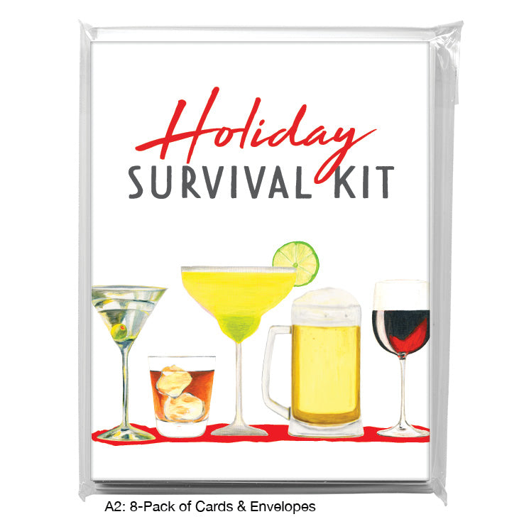 Cocktails, Greeting Card (8605MA), A2 8-Pack, printedcanvas.com
