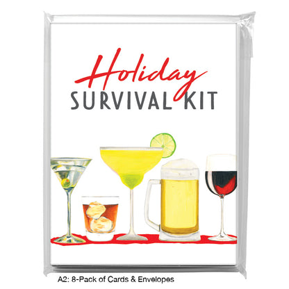 Cocktails, Greeting Card (8605MA), A2 8-Pack, printedcanvas.com