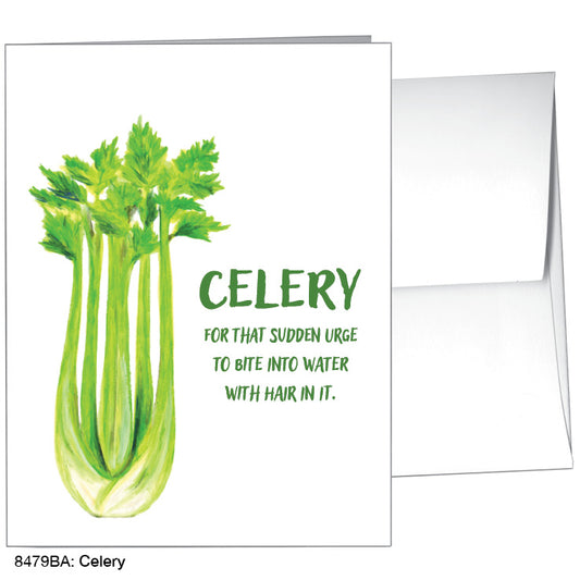 Celery, Greeting Card (8479BA), A2, printedcanvas.com