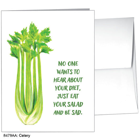Celery, Greeting Card (8479AA), A2, printedcanvas.com