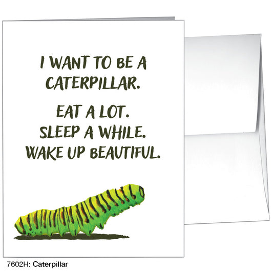 Caterpillar, Greeting Card (7602H), A2, printedcanvas.com