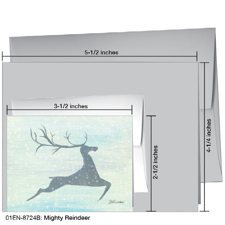 Mighty Reindeer, Greeting Card (8724B), Enclosure, printedcanvas.com