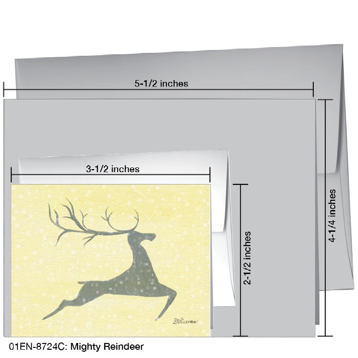 Mighty Reindeer, Greeting Card (8724C), Enclosure, printedcanvas.com