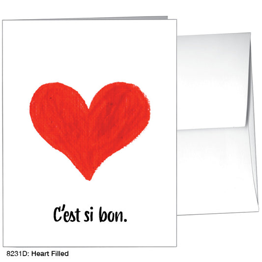 Heart Filled, Greeting Card (8231D), A2, printedcanvas.com