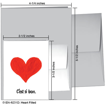 Heart Filled, Greeting Card (8231D), Enclosure, printedcanvas.com