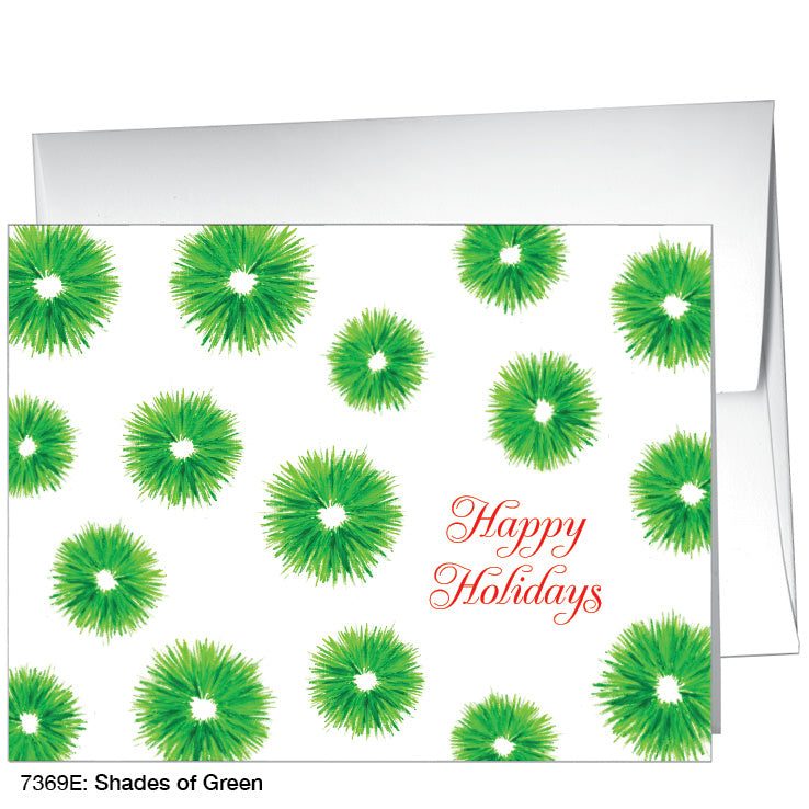 Shades of Green, Greeting Card (7369E), A2 Card, printedcanvas.com