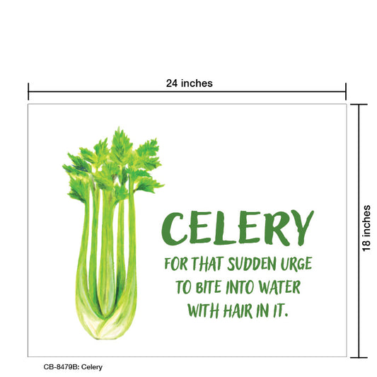 Celery, Card Board (8479B), Card Board: 18x24, printedcanvas.com