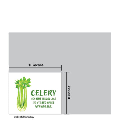 Celery, Card Board (8479B), Card Board: 8x10, printedcanvas.com