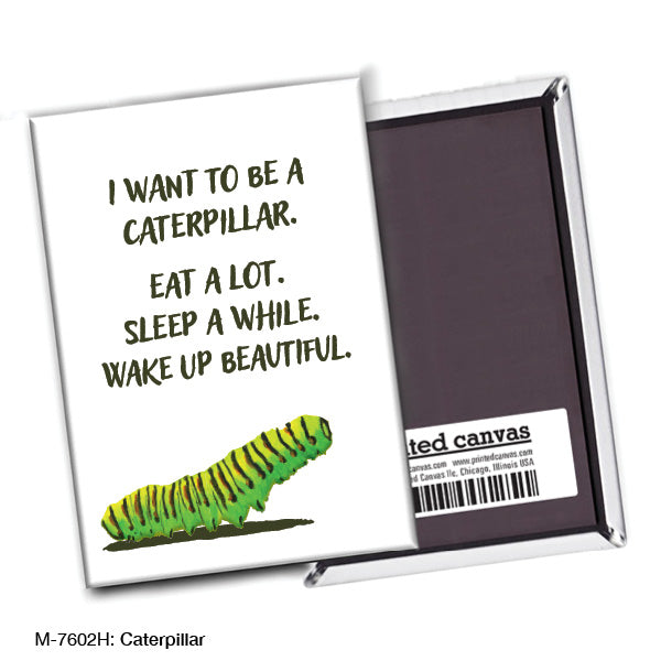 Caterpillar, Magnet (M-7602H), front, printedcanvas.com