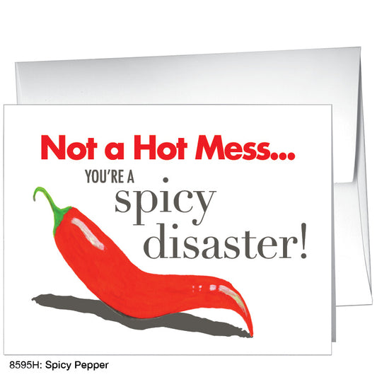 Spicy Pepper, Greeting Card (8595H), A2, printedcanvas.com