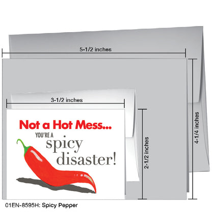 Spicy Pepper, Greeting Card (8595H), Enclosure Card, www.printedcanvas.com