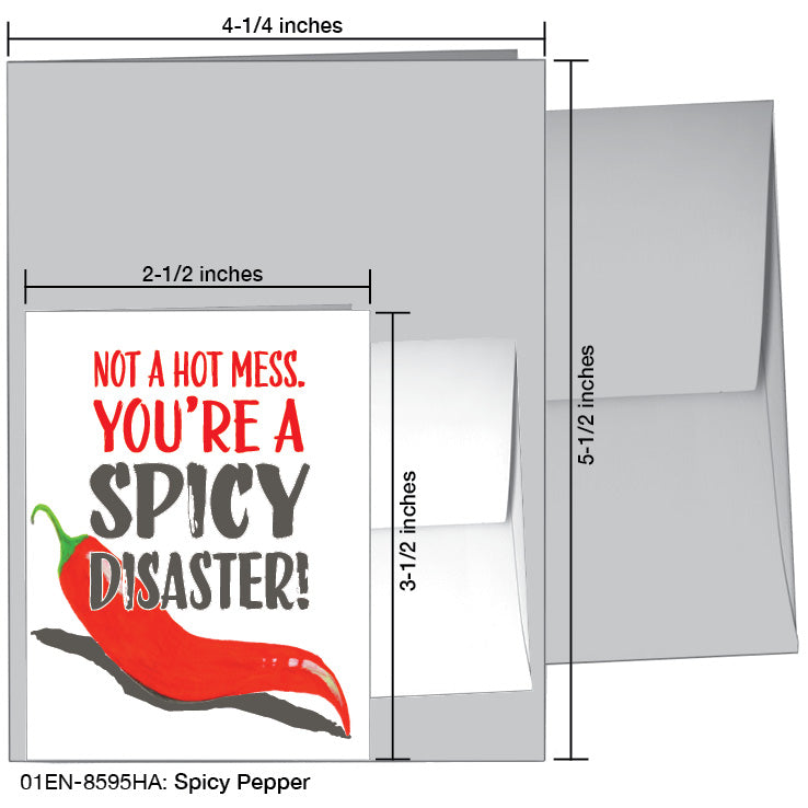 Spicy Pepper, Greeting Card (8595HA), Enclosure, printedcanvas.com