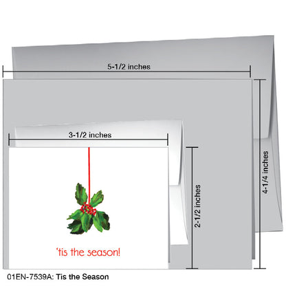 Tis The Season, Greeting Card (7539A), Enclosure, printedcanvas.com